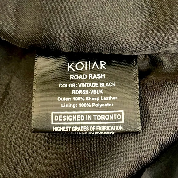 KOLLAR Distressed Leather Jacket! - Picture 11 of 12